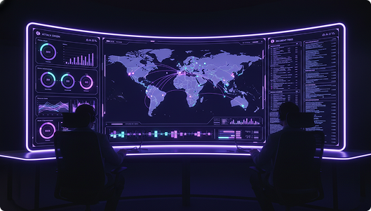 Cyber Security Threats Map